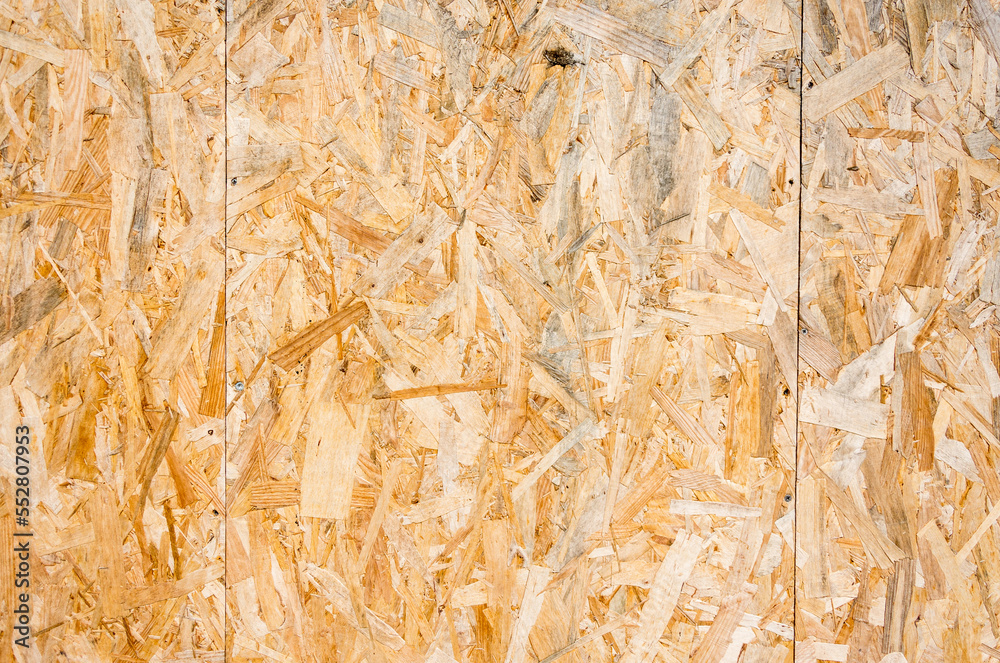 Obraz premium Wood chips wall texture for background, wallpaper