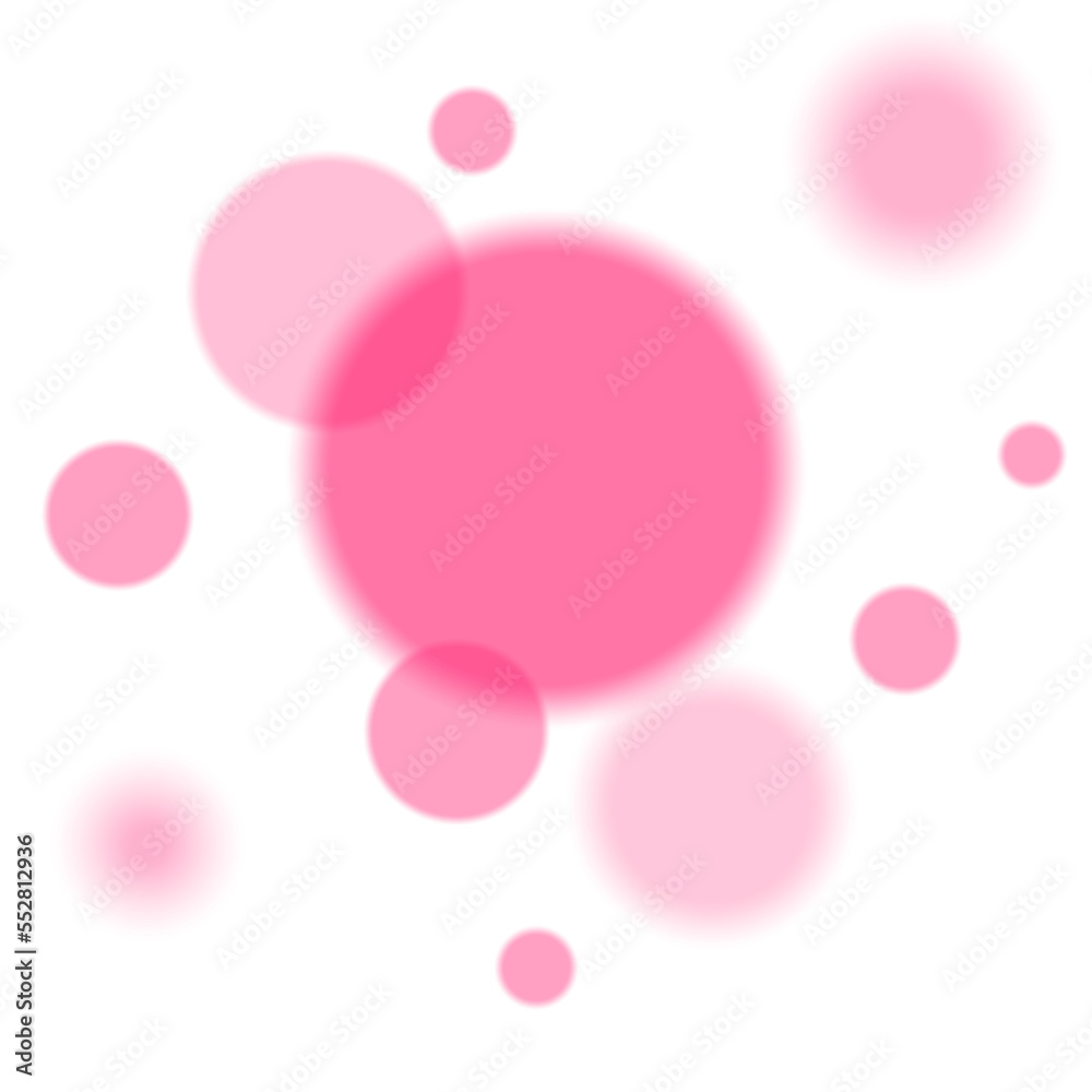 pink particles.