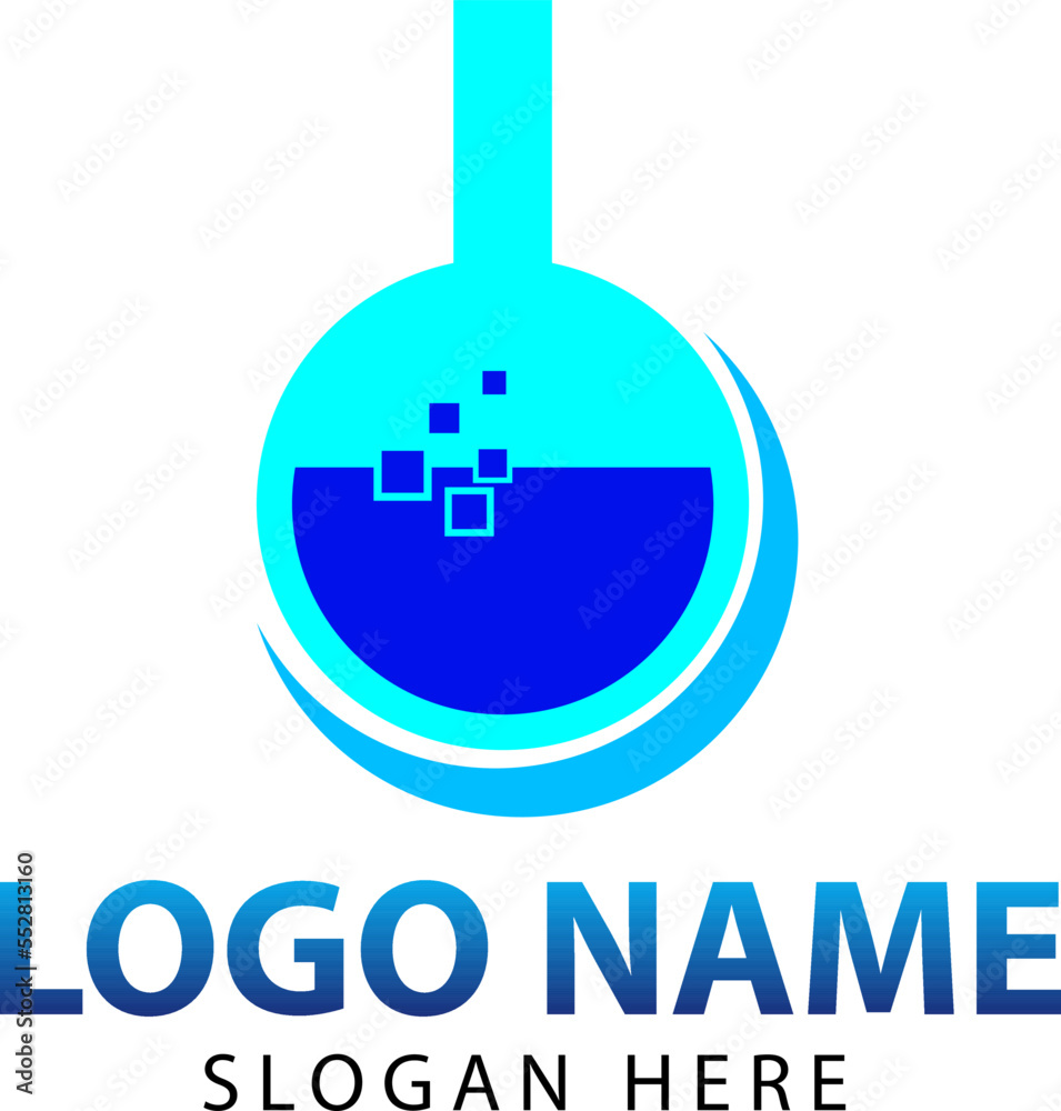 Web science logo with symbols and icons, logo science Web science logo with symbols and icons, logo science