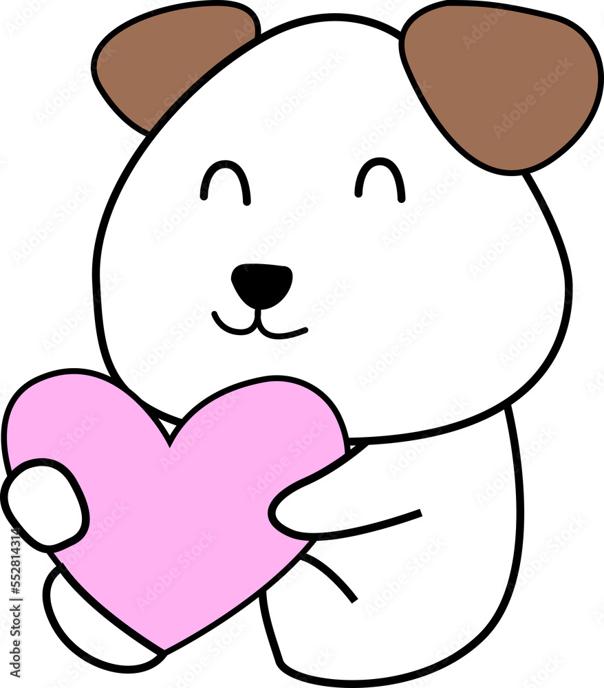 cartoon of lovely dog cartoon of lovely dog
