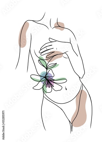 Foto woman with flower