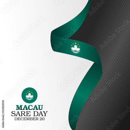 vector graphic of Macau sare day good for Macau sare day celebration. flat design. flyer design.flat illustration. photo