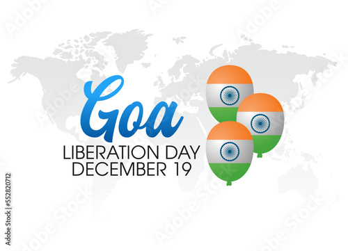 vector graphic of goa liberation day good for goa liberation day celebration. flat design. flyer design.flat illustration. photo