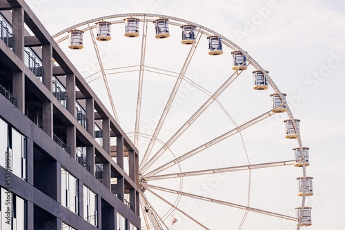Ferris wheel in Cologne  Germany - popular tourist attraction