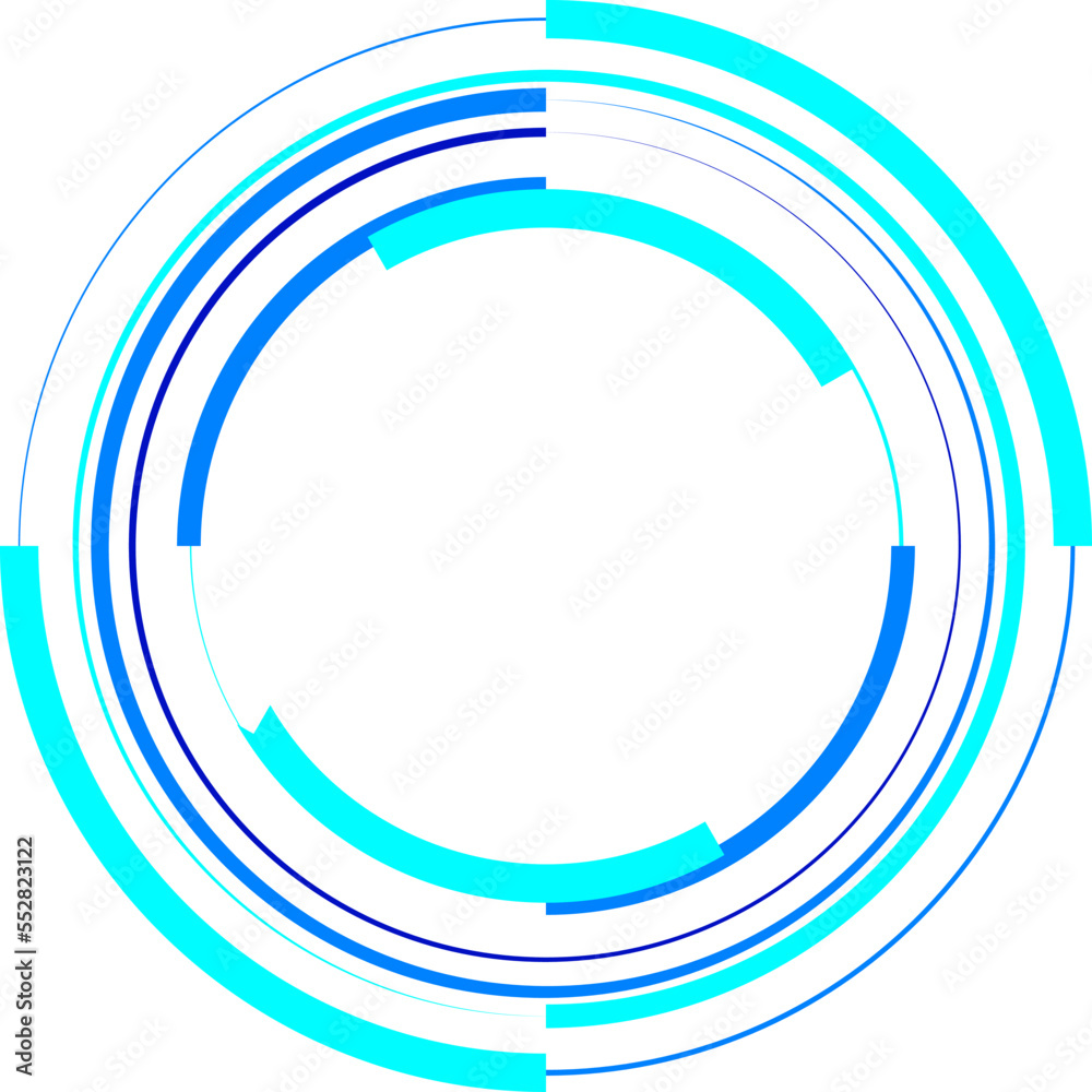 Tech Circle Decorative Vector Design Element Tech Circle Decorative Vector Design Element