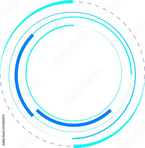 Tech Circle Decorative Vector Design Element