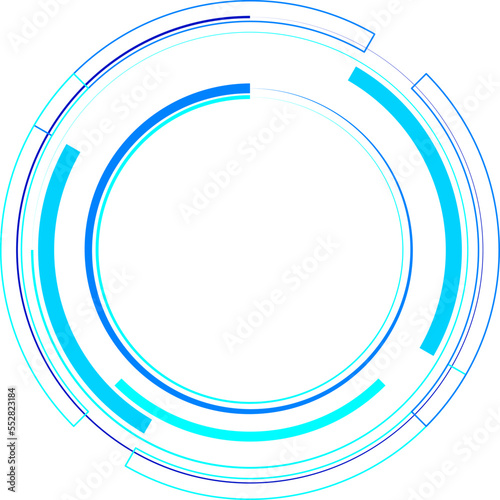Tech Circle Decorative Vector Design Element