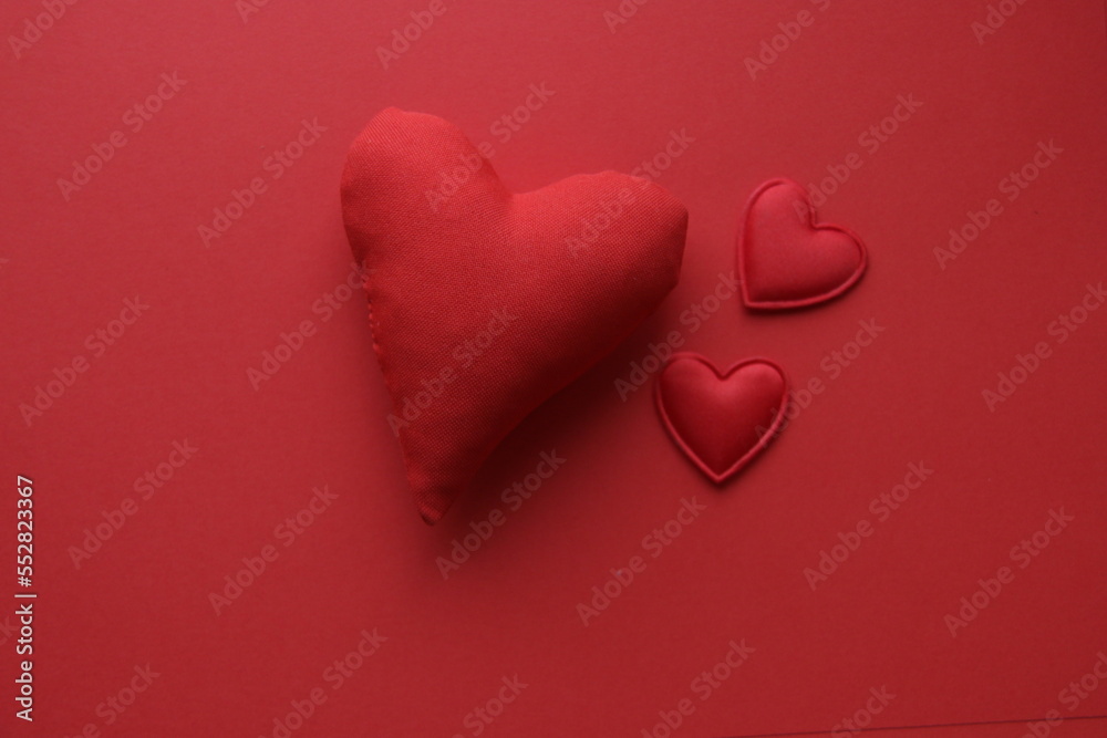 Valentines day background with red heart Valentines day background with red heart