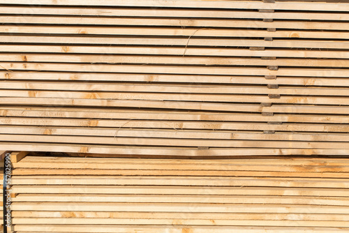 Stacked lumber background