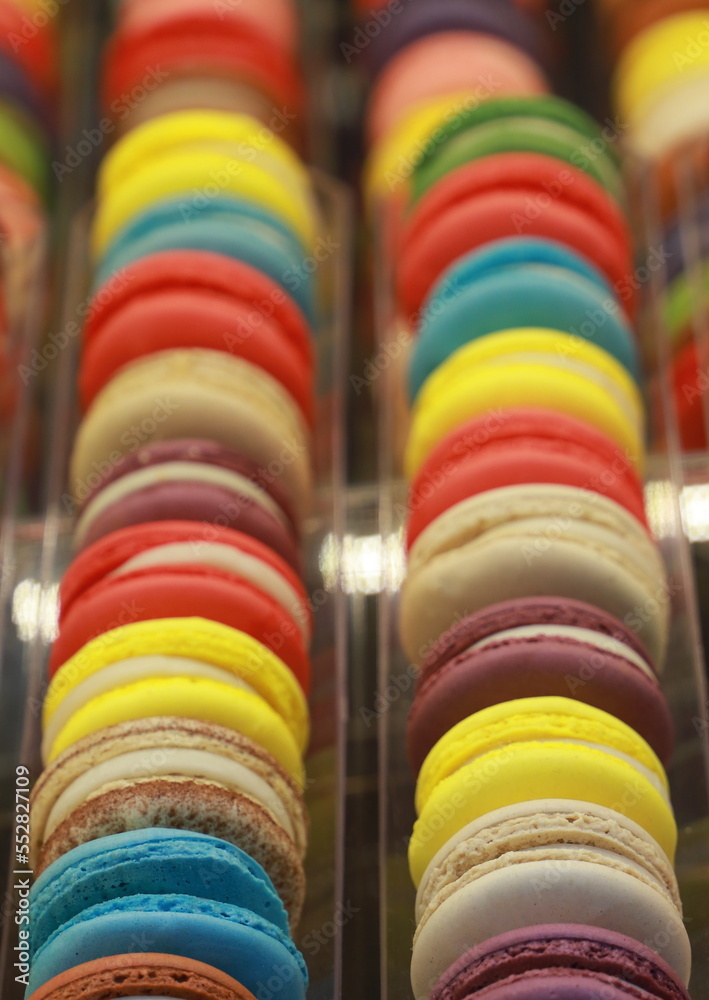 Colorful macaron cookies for sale
