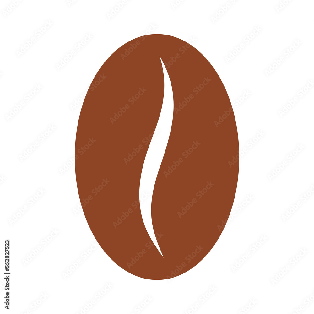 Obraz premium Coffee bean icon isolate on transparent background.
