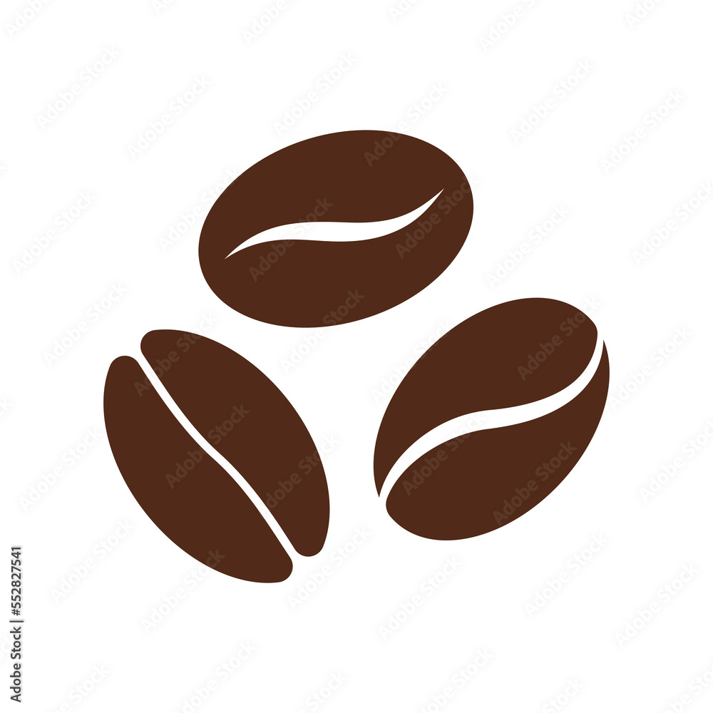 Coffee bean icon isolate on transparent background. Coffee bean icon isolate on transparent background.