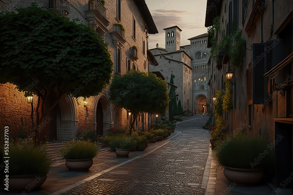 Generative AI : an evening at Assisi Town in Italy	