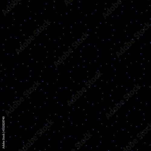 Glowing circles of blue dots on a black background.3d.