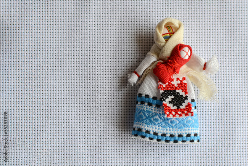 Doll amulet. DIY fabric toy. The concept of kindness, motherhood, love.