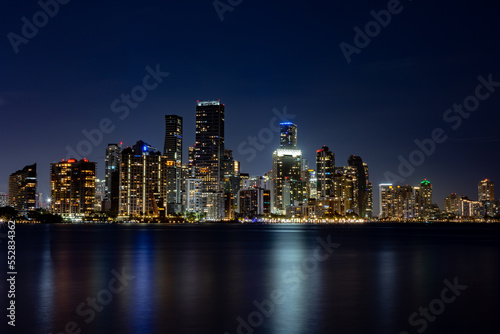 Miami skyline at night © rolando
