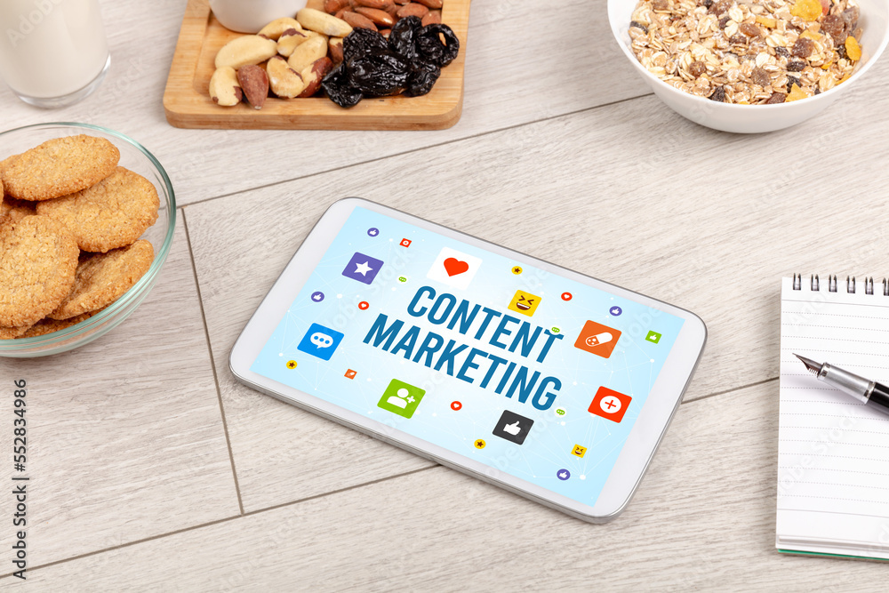 Healthy Tablet Pc compostion, social networking concept Healthy Tablet Pc compostion, social networking concept
