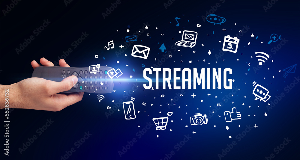 hand holding wireless peripheral concept hand holding wireless peripheral concept