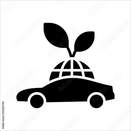 Eco Car icon. sign for mobile concept and web design. vector illustration