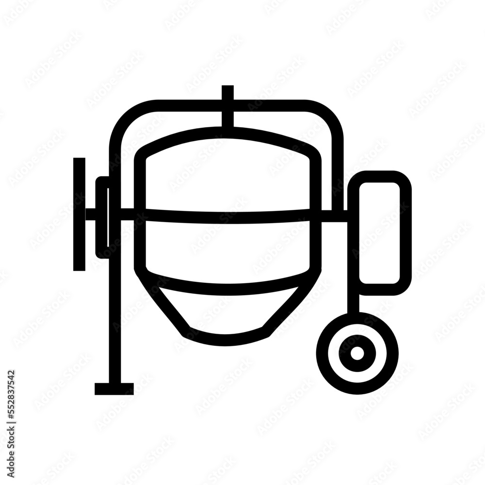 concrete mixer - vector icon concrete mixer - vector icon