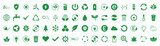 Ecology icons set. Ecology green icon collection EPS10 - Stock Vector