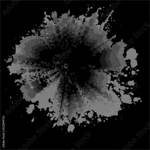 Brush themed abstract vector / illustration design, suitable for use on canvas print media such as wall hangings etc
