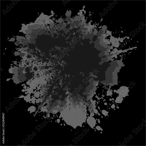 Brush themed abstract vector / illustration design, suitable for use on canvas print media such as wall hangings etc