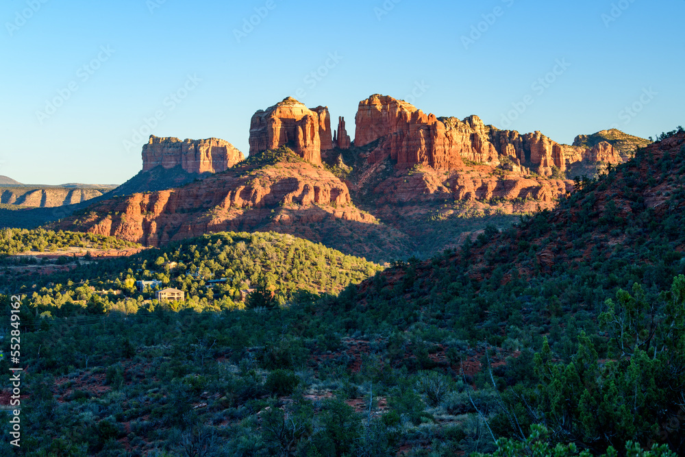 Fototapeta premium Landscape photograph of Cathedral Rock in Sedona, Arizona.