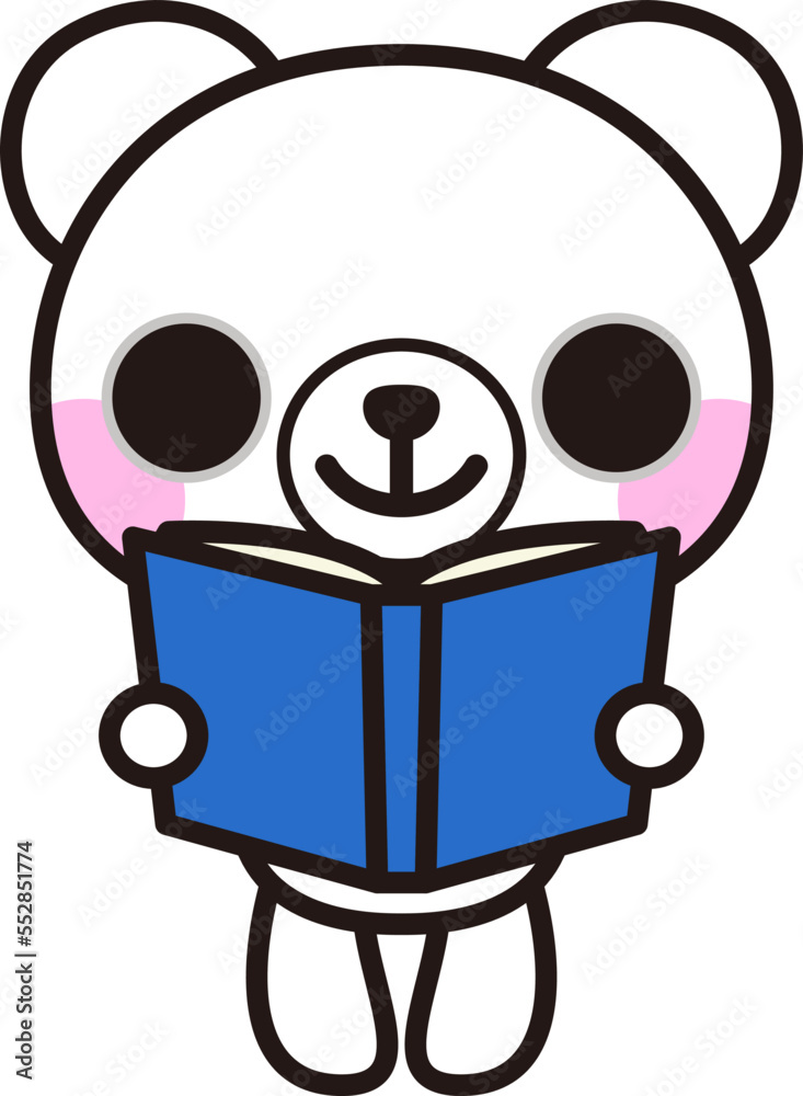 読書をしているシロクマ(Polar bear reading a book)
読書をしているシロクマ(Polar bear reading a book)
