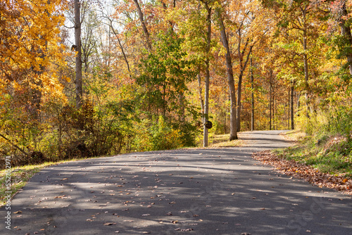 Beautiful rural Pennsylvania drive in autumn time