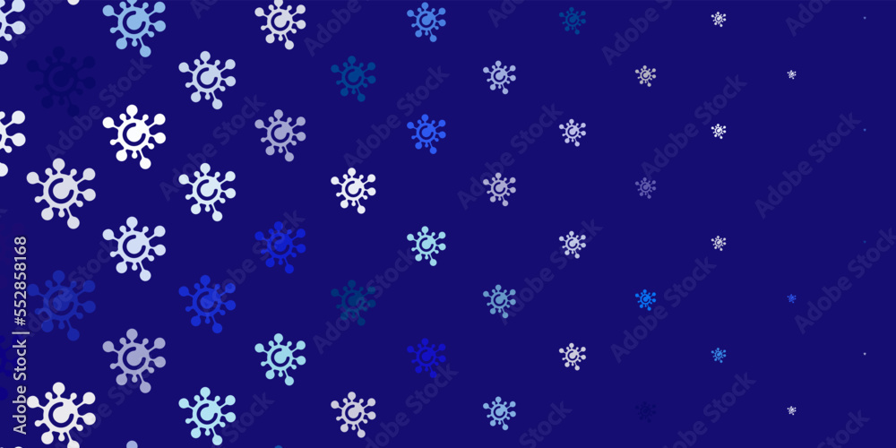 Light Pink, Blue vector background with covid-19 symbols. Light Pink, Blue vector background with covid-19 symbols.