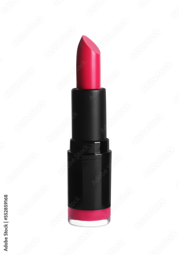 Bright lipstick on white background. Professional makeup product Bright lipstick on white background. Professional makeup product