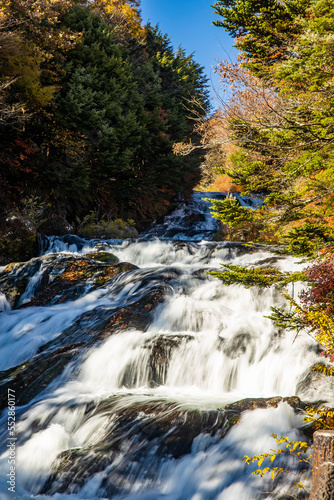 Scenic view of ryuzu waterfall at Nikko National Park © PhotoSpirit