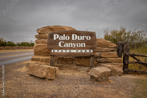 Hiking the Beautiful Palo Duro Canyon State Park in the Near Amarillo, Texas. photo