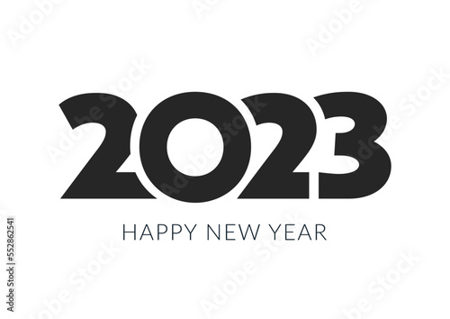Happy New Year 2023. Vector illustration