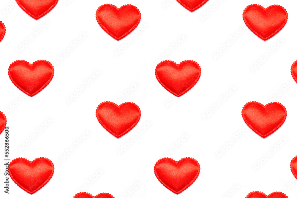 red heart on white card