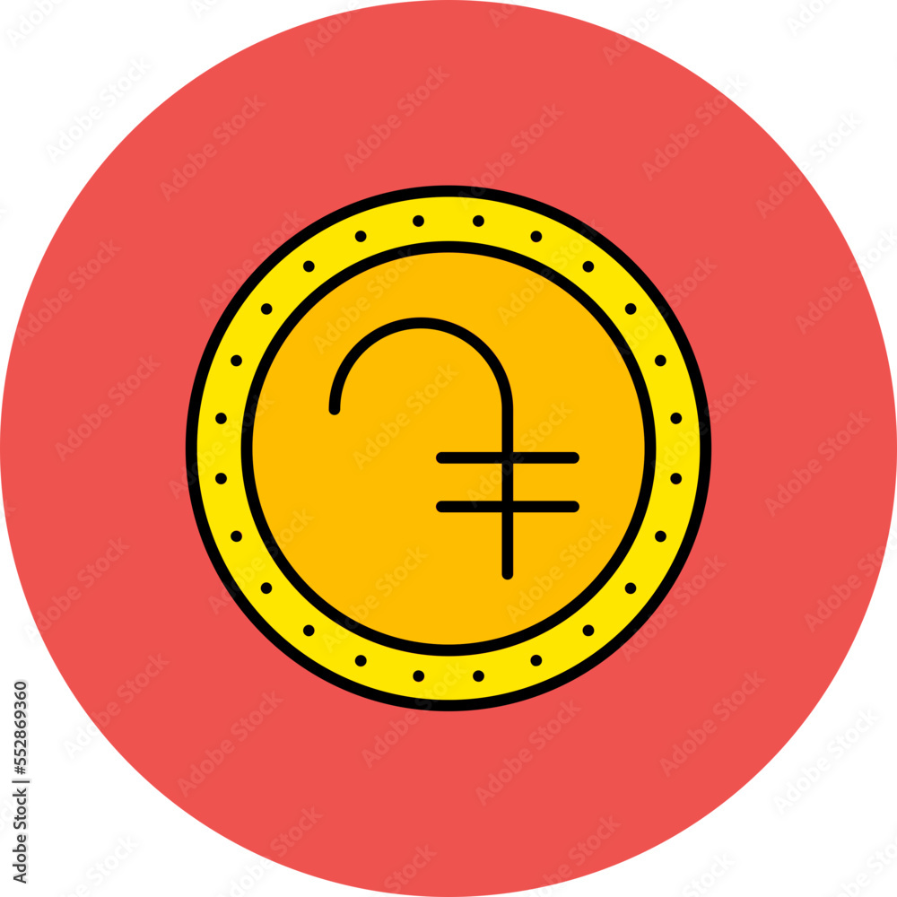 Dram Multicolor Circle Filled Line Icon Dram Multicolor Circle Filled Line Icon