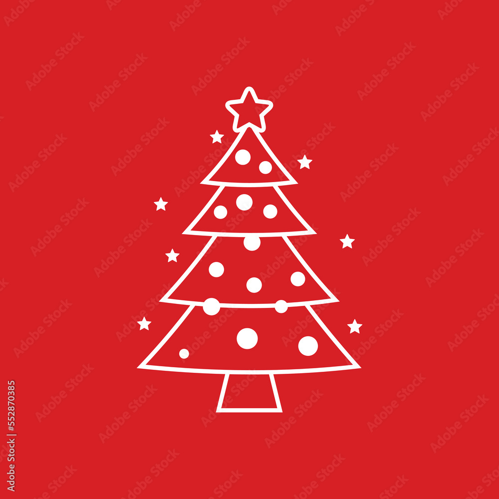 Christmas Icon Vector Logo Template Christmas Icon Vector Logo Template