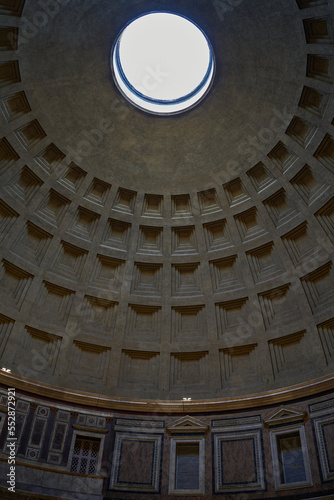 Rome, Italy - September 23, 2022 - Interior of Pantheon in Rome