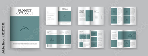 12 pages product catalogue modern template design