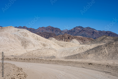Detail of the desert roads of the Death Valley desert © Adolf