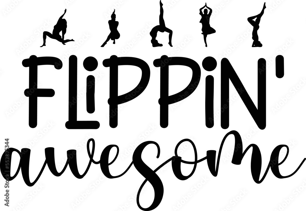 Gymnastics SVG Stock Vector | Adobe Stock