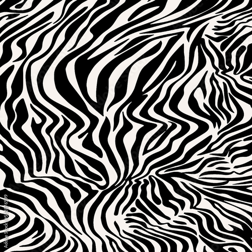 Seamless zebra texture, tiger pattern, animal print.