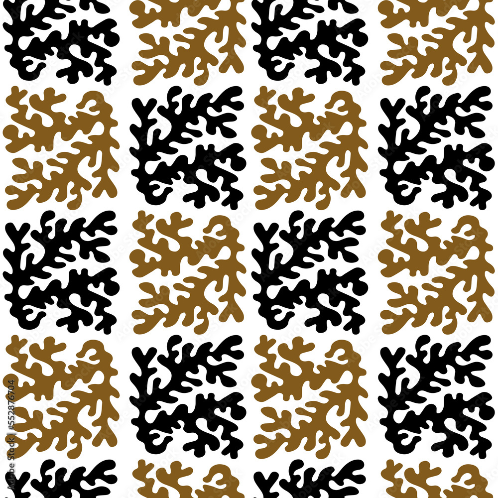 Seamless ethnic floral pattern, fabric print.