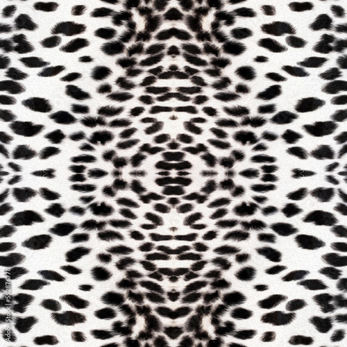 Seamless leopard pattern  jaguar texture  African animal print.