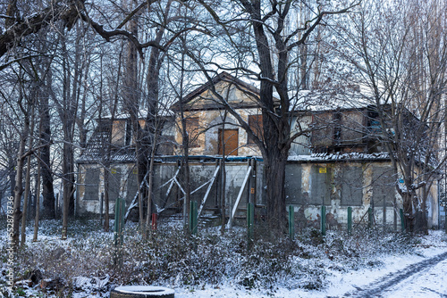 Destroyed Fischer Manor in Gdansk Nowy Port
