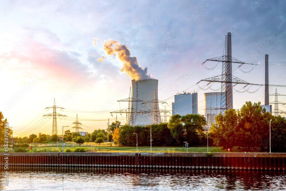 Kohlekraftwerk, Hessen, Deutschland Stock Photo | Adobe Stock