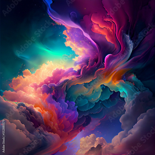 Colourful Clouds background