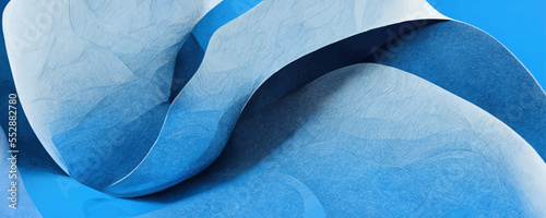 Abstract 3d render blue background design modern