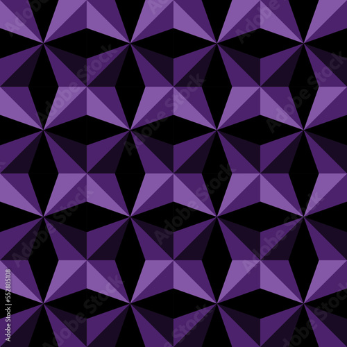 Violet geometric pattern, shades of purple triangles